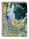 Peacock Birthday Wishes Card
