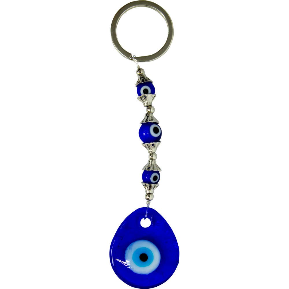 Key Chain: Evil Eye Talisman Teardrop