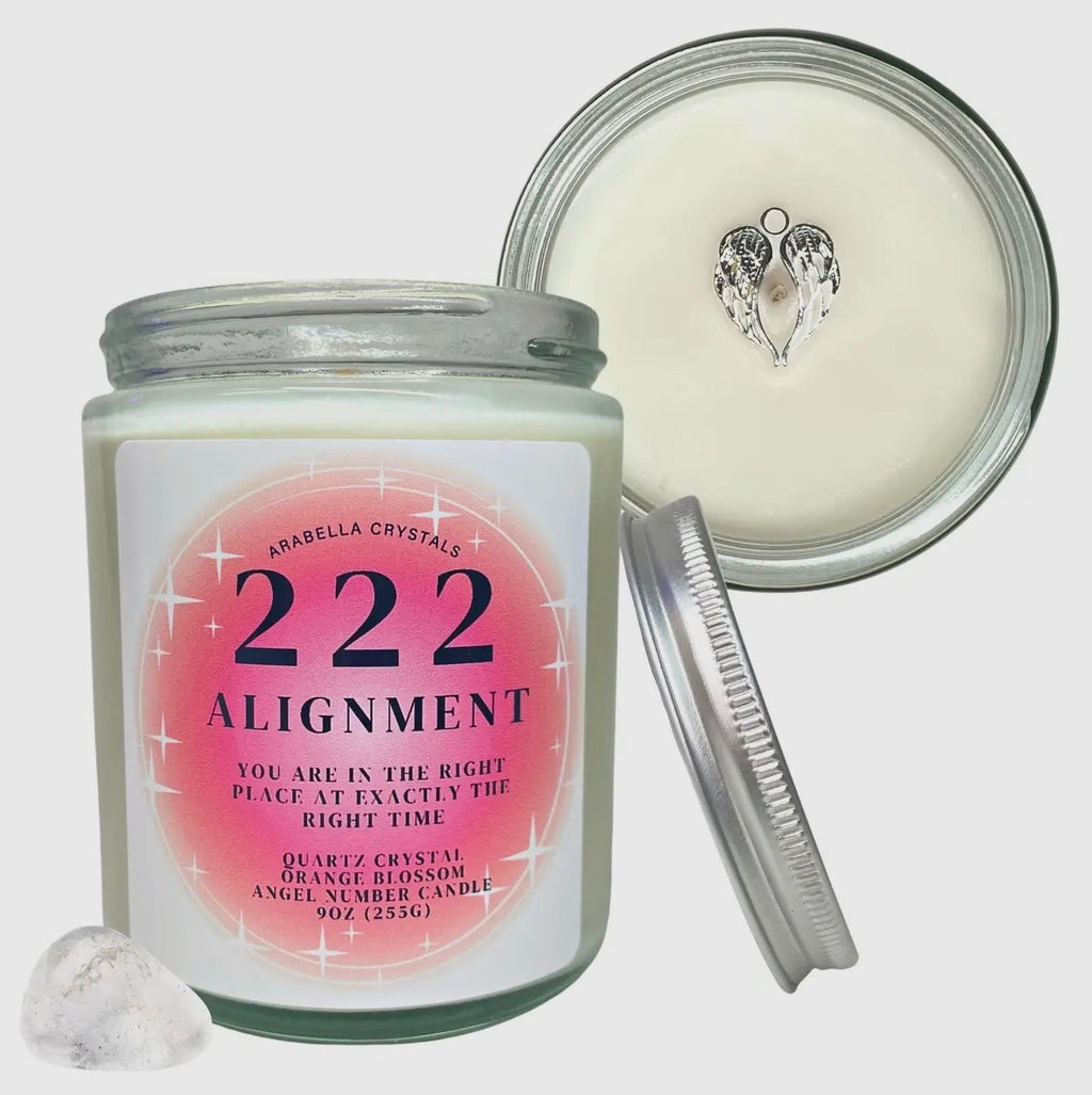 222 Alignment Angel Number Candle