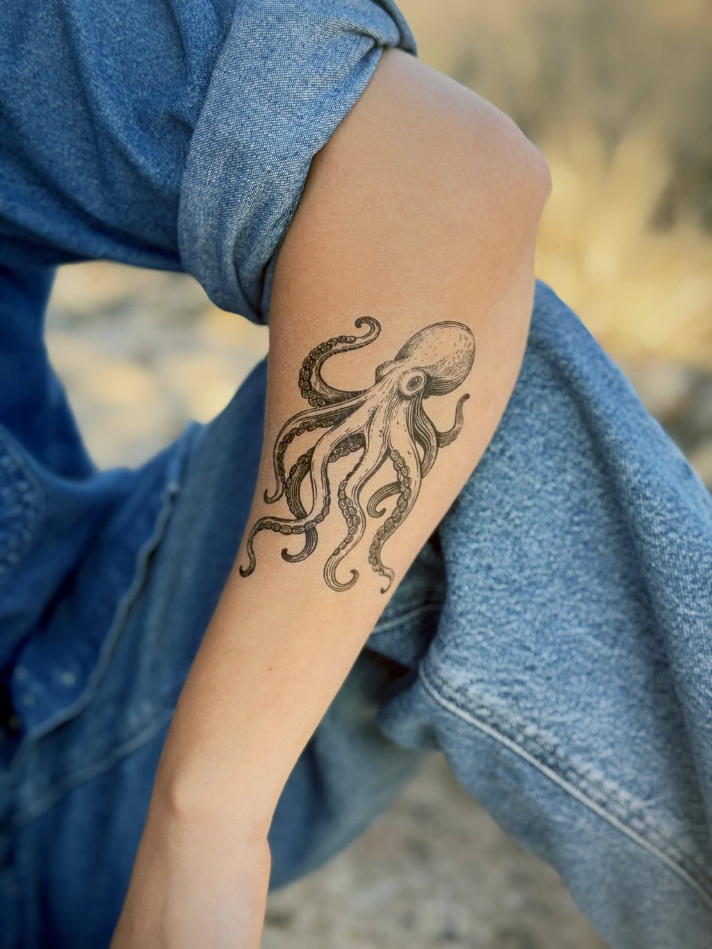 Octopus Temporary Tattoo