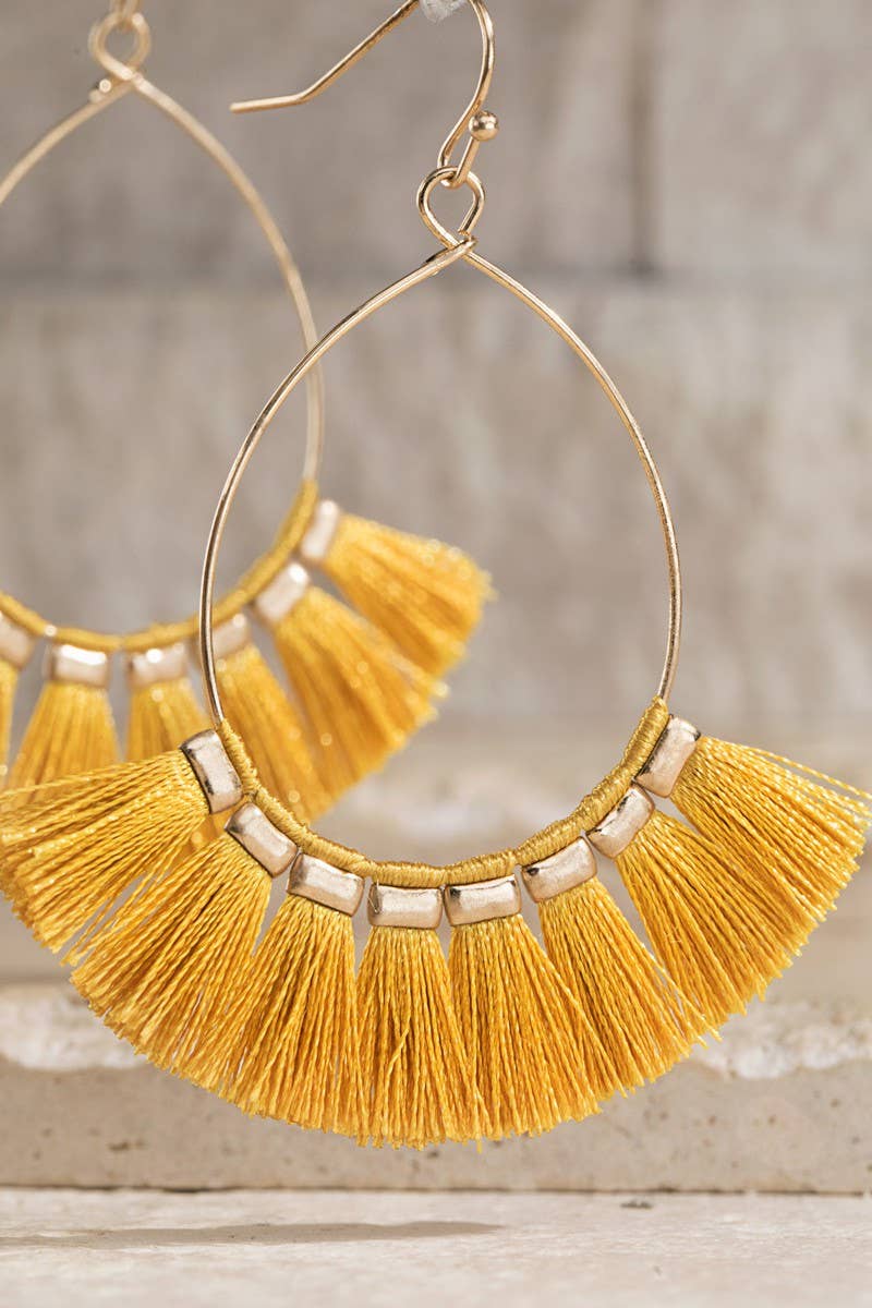 Boho Tassel Lightweight Teardrop Earrings