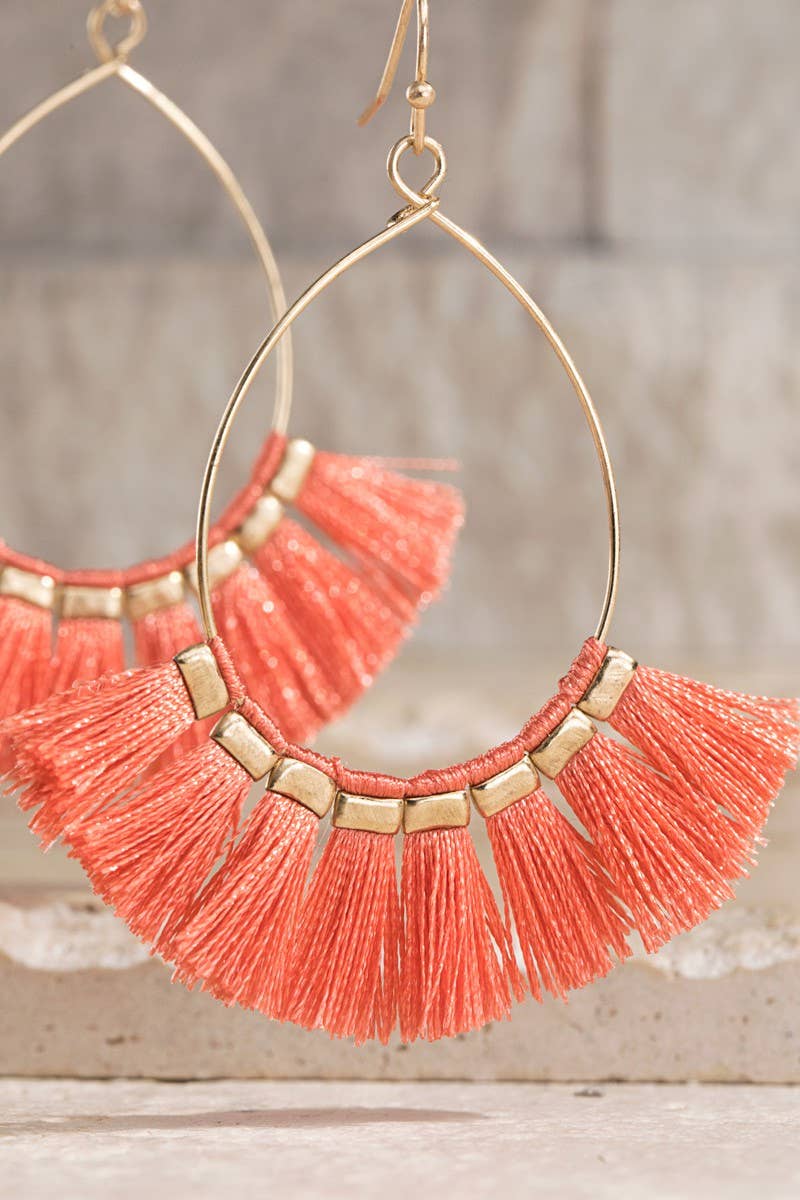 Boho Tassel Lightweight Teardrop Earrings