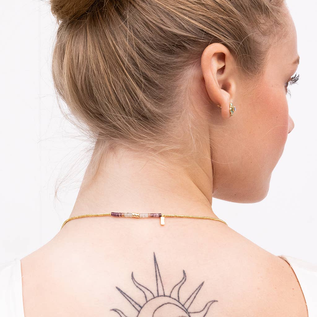 Ombre Stone Wrap: Sunrise/Silver (Bracelet, Anklet, or Necklace!)