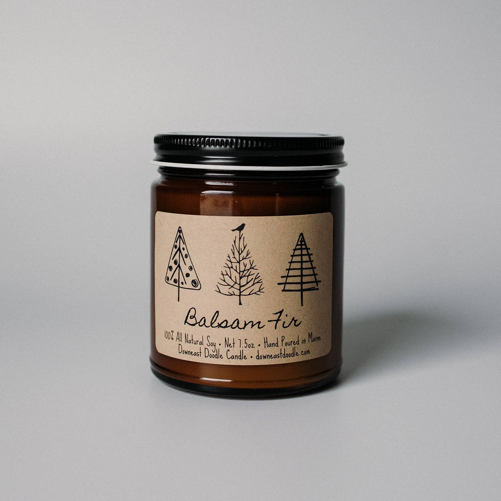 Balsam Fir Holiday Maine Made Natural Soy Candle