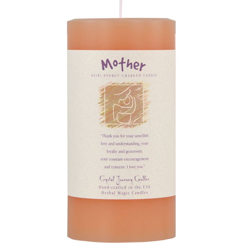 Reiki Herbal Pillar Candle Mother 3"X 6"