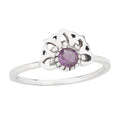 Petite Iolite Sterling Silver Fan Ring