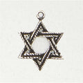 MITZVAH- Judaic Pewter Pendant Necklace - Star Of David