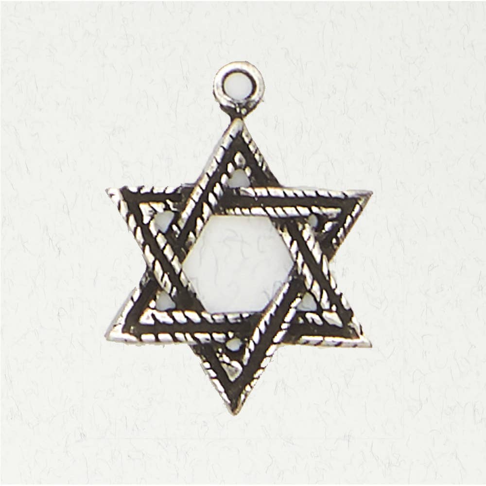 MITZVAH- Judaic Pewter Pendant Necklace - Star Of David