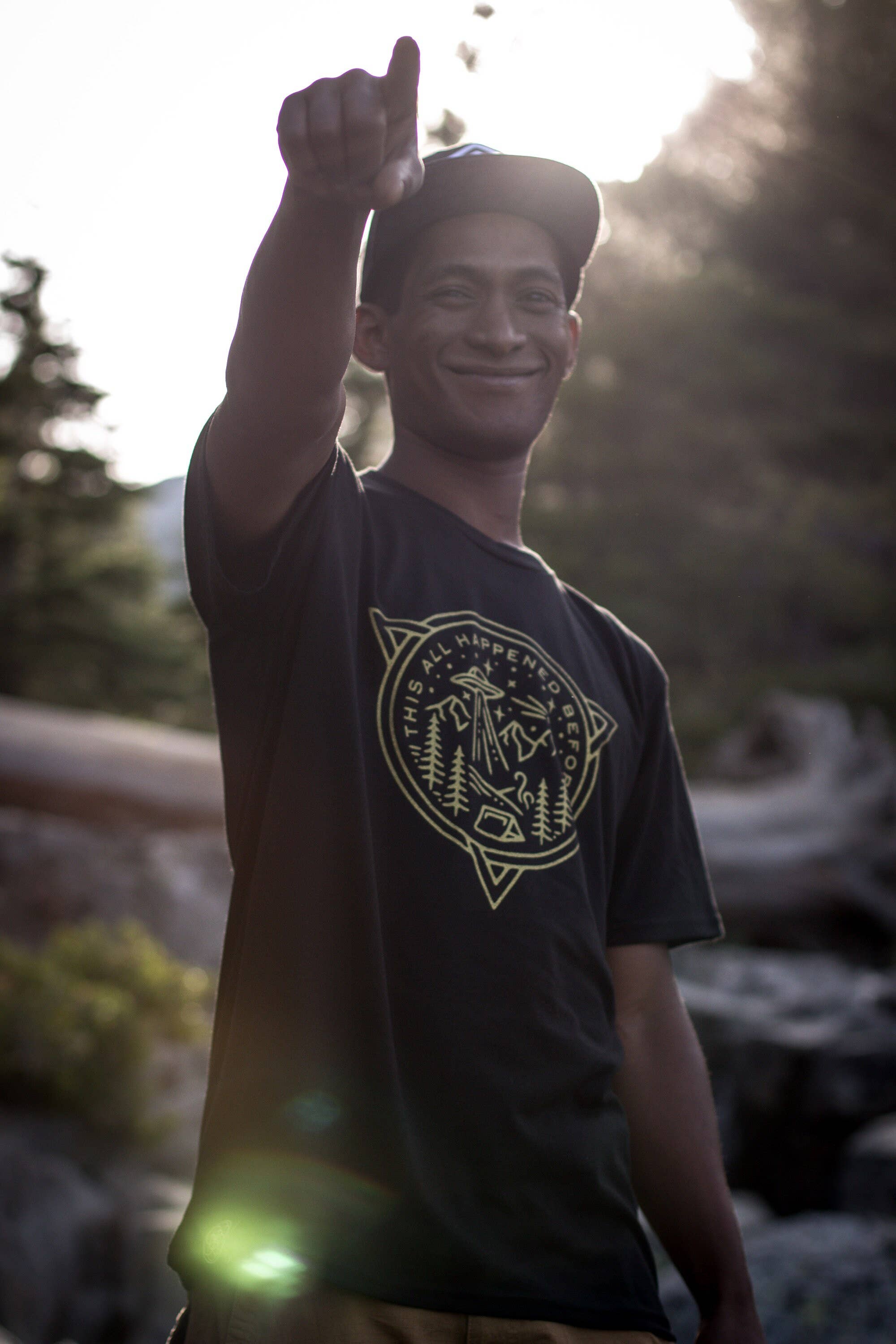 Lost Worlds Organic USA-Made Camping & Spiritual T-Shirt