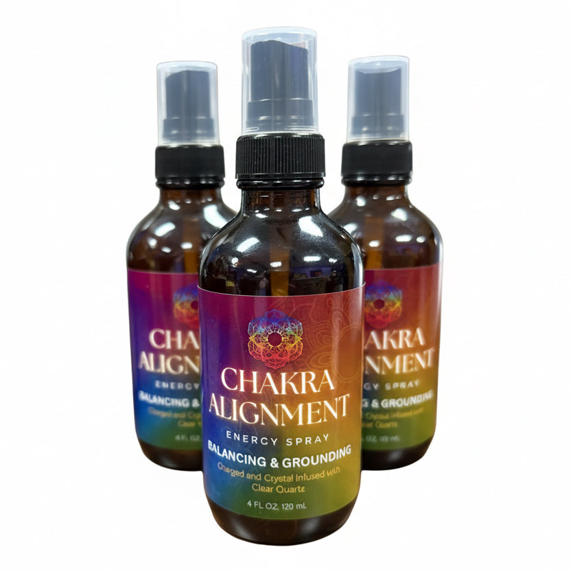 Energy Cleansing Spray- Chakra Alignment with Crystals