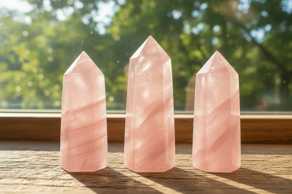 Pink Rose Quartz Tower