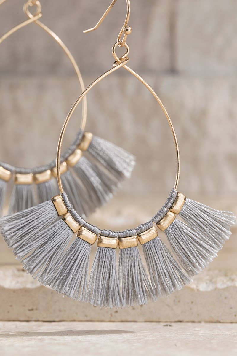 Boho Tassel Lightweight Teardrop Earrings