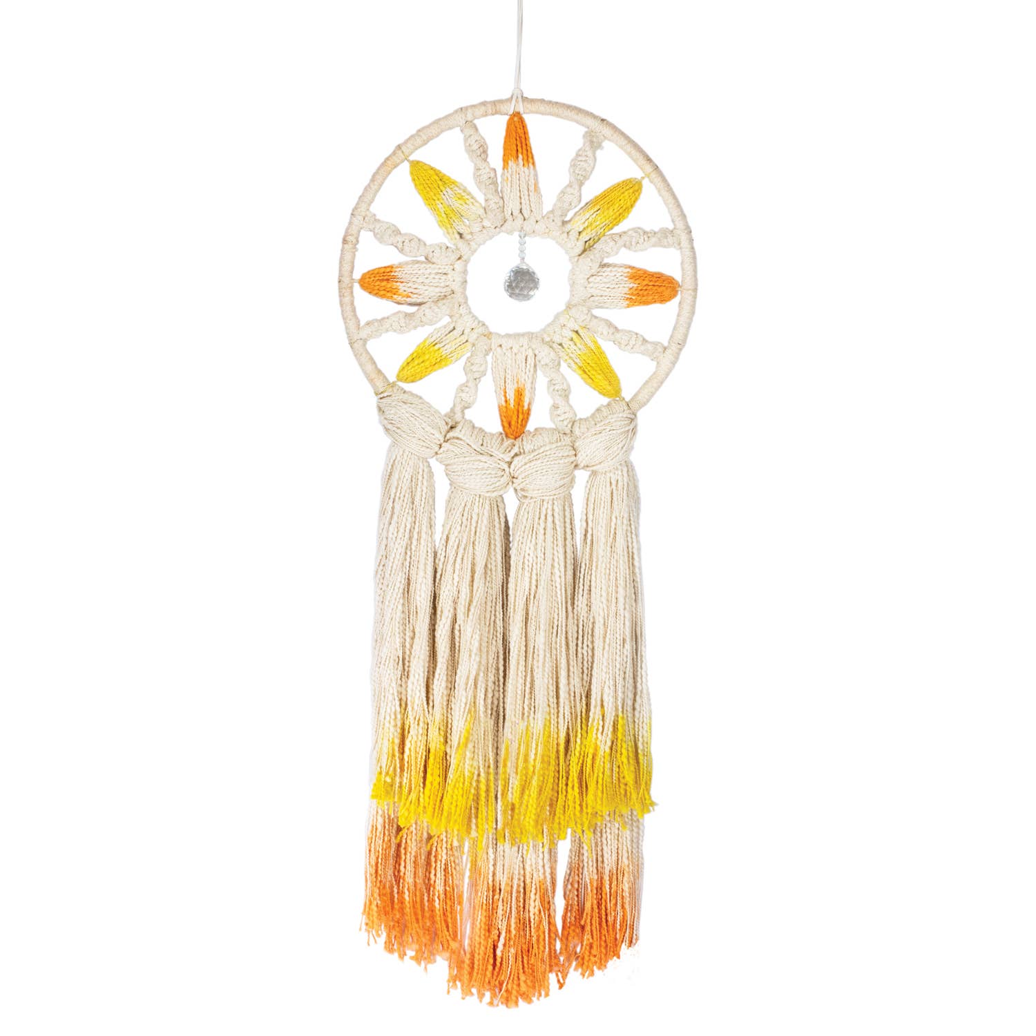 Orange Solar Rays Handcrafted Suncatcher