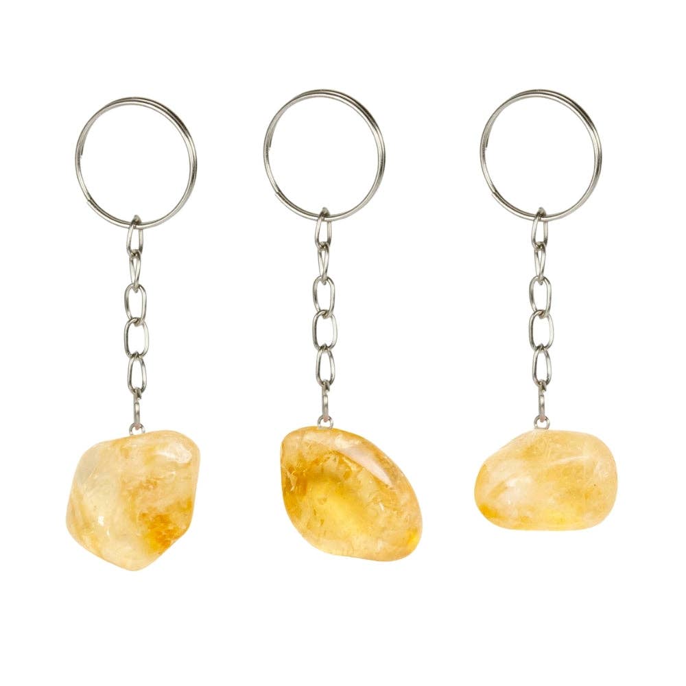 Keychain - Tumbled Citrine