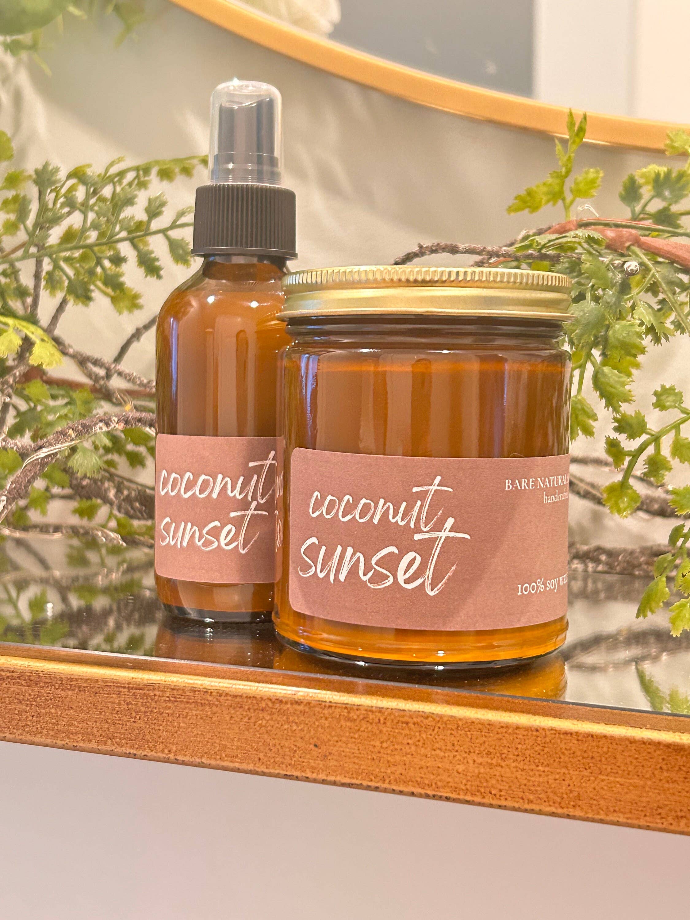 Coconut Sunset Candle  | Luxury Soy Candles | Maine Made