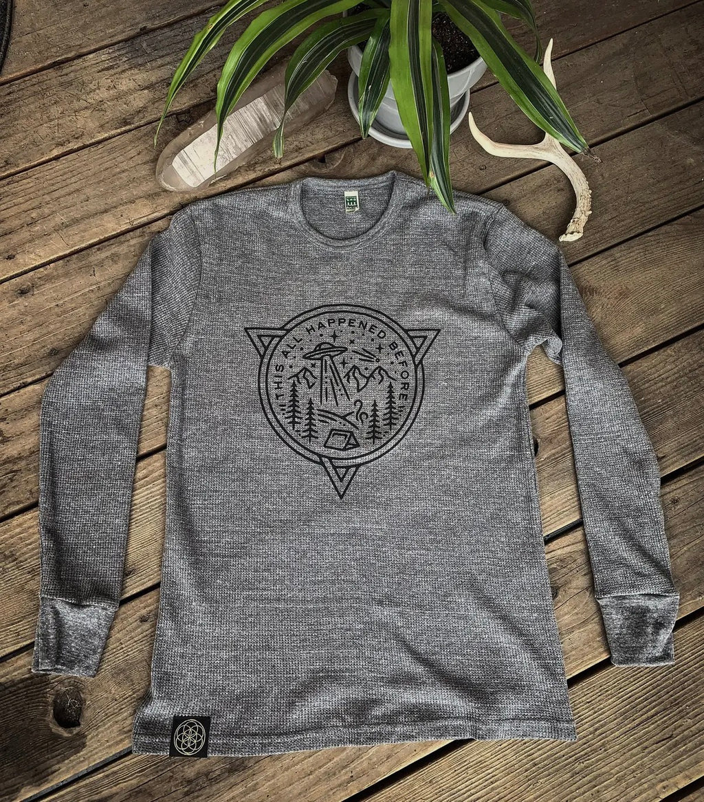 Grey Long Sleeve Thermal- Lost Worlds Shirt