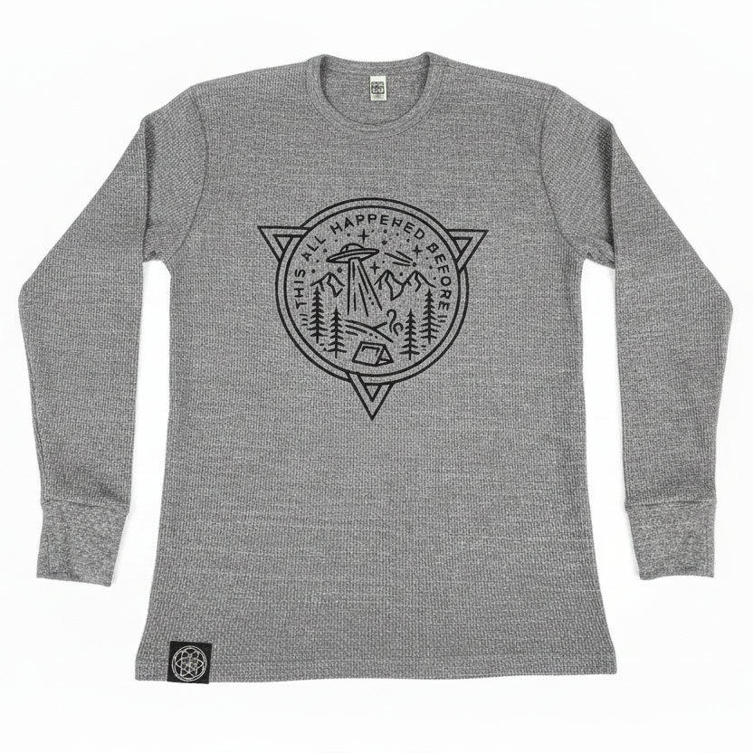 Grey Long Sleeve Thermal- Lost Worlds Shirt