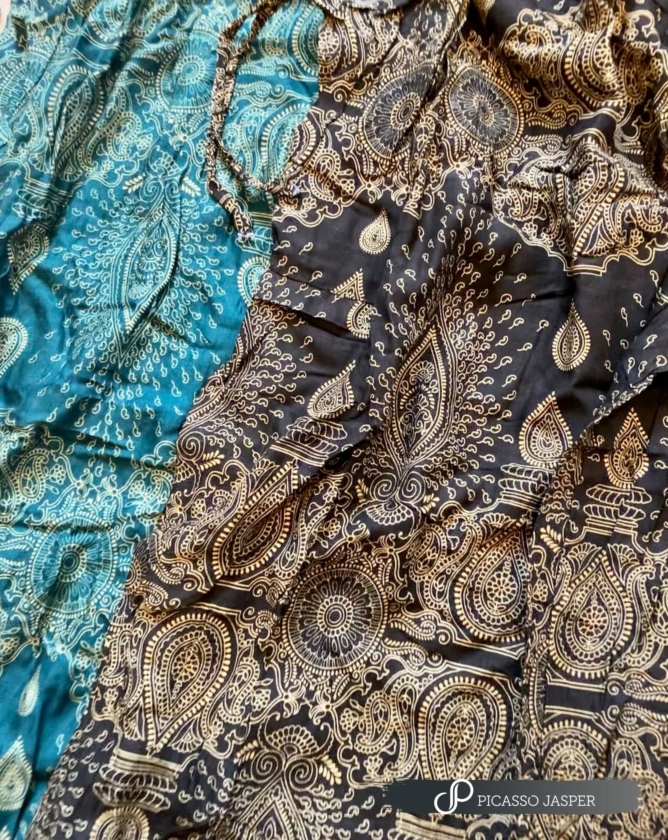 Teal Harem Pants: Queen Magic- 2 Pocket Pants