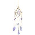Hanging Crystal Prism Suncatcher with Amethyst