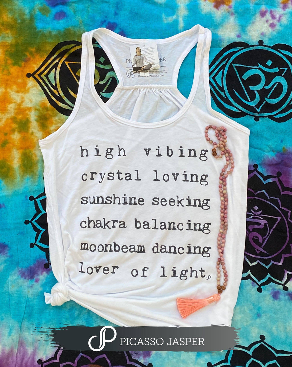 White Flowy Tank: Lover of Light