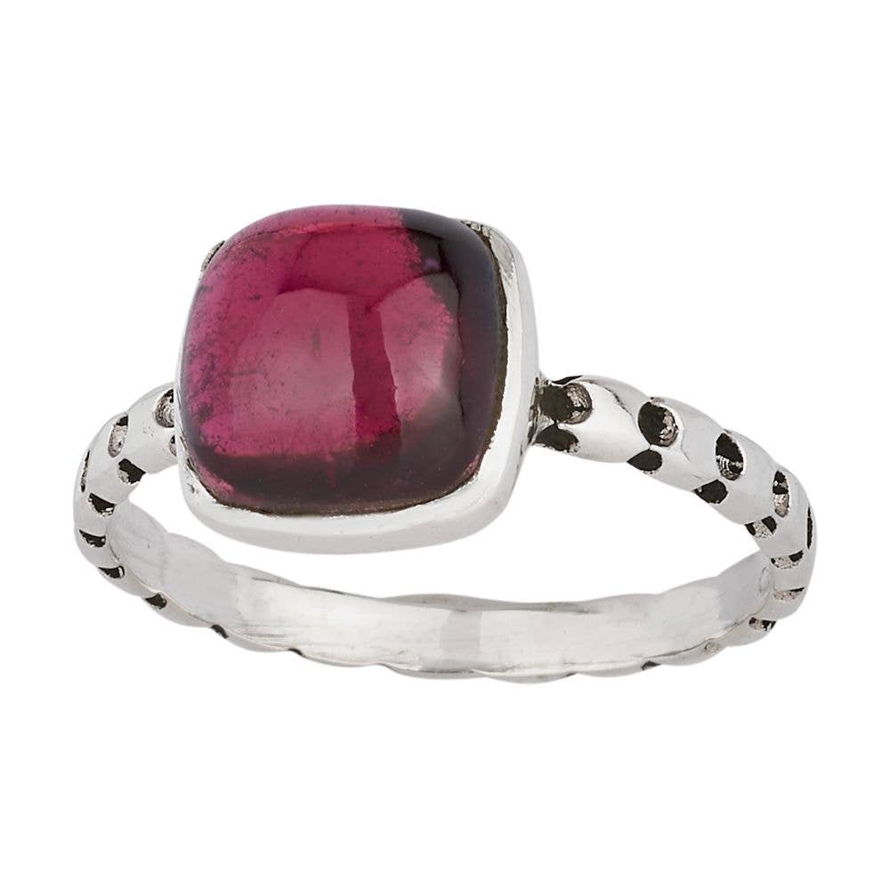 Red Red Wine Garnet & Sterling Silver Ring