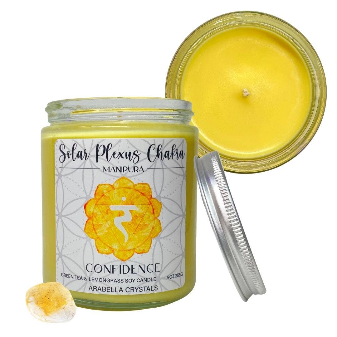 Solar Plexus Chakra Candle Yellow Confidence