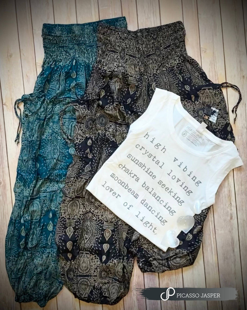 Teal Harem Pants: Queen Magic- 2 Pocket Pants