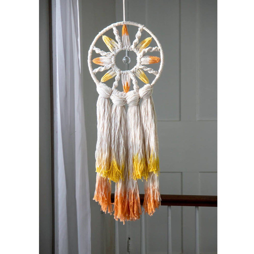 Orange Solar Rays Handcrafted Suncatcher