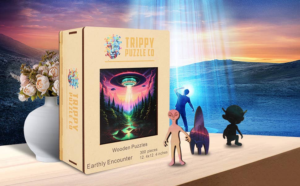 Earthly Encounter Wooden Jigsaw Puzzle 300PC