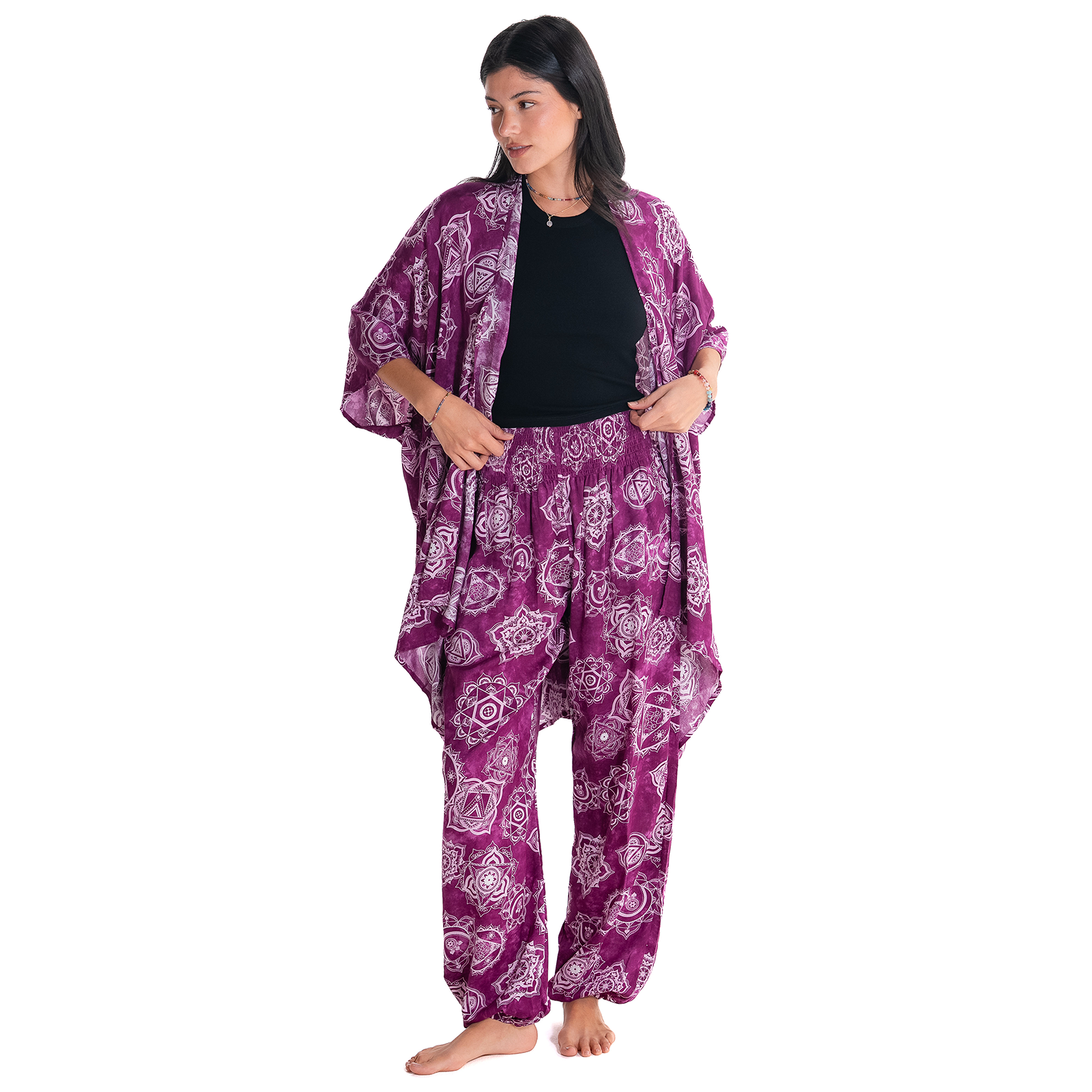 Magenta Chakra Harem Pants