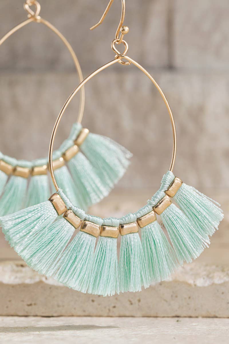 Boho Tassel Lightweight Teardrop Earrings