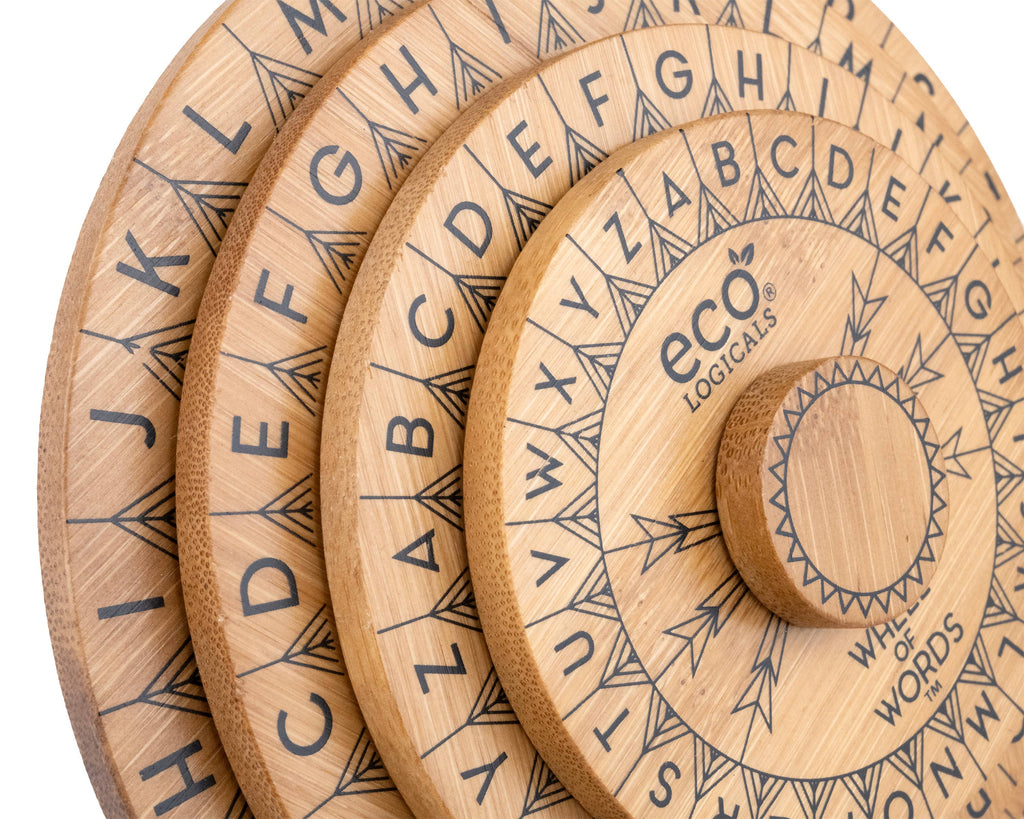 EC318-Wheel of Words - Bamboo Spelling Game