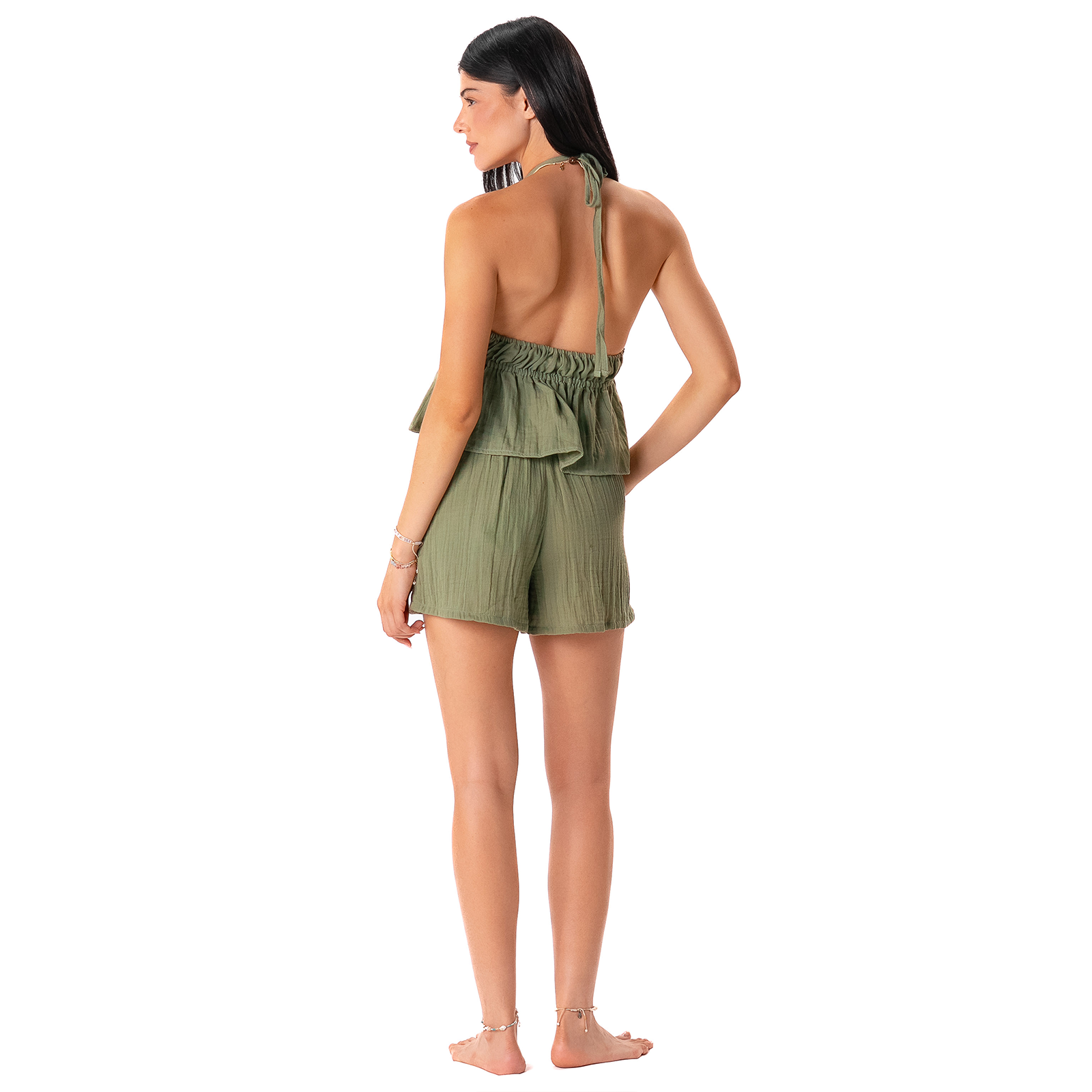 100% Cotton Seagrass Harbor Halter Top