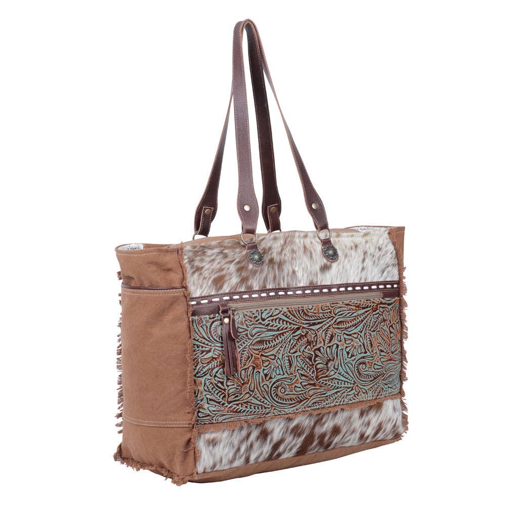 Juniper Canvas & Hairon Weekender Bag