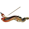 Orange Dragon Incense Holder Celtic Boat