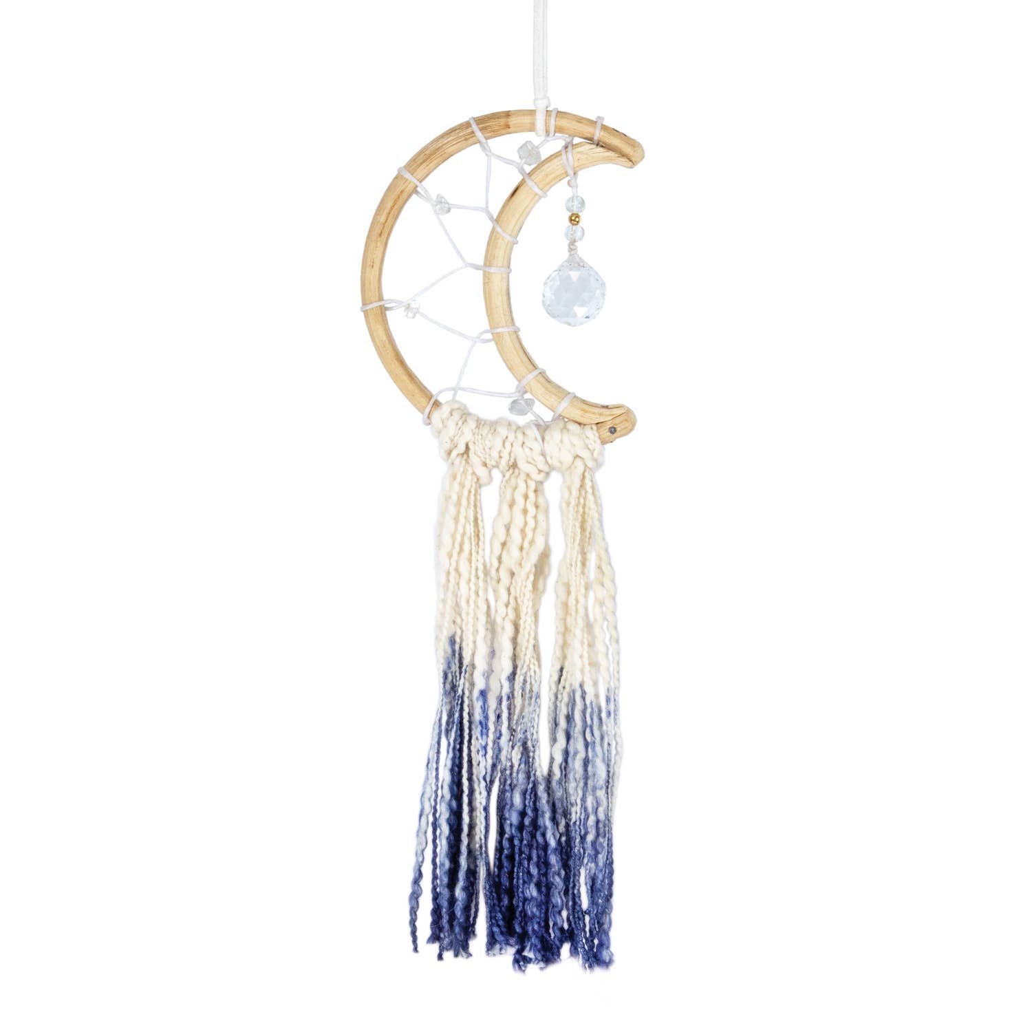 Little Blue Moon Handcrafted Wool Dreamcatcher