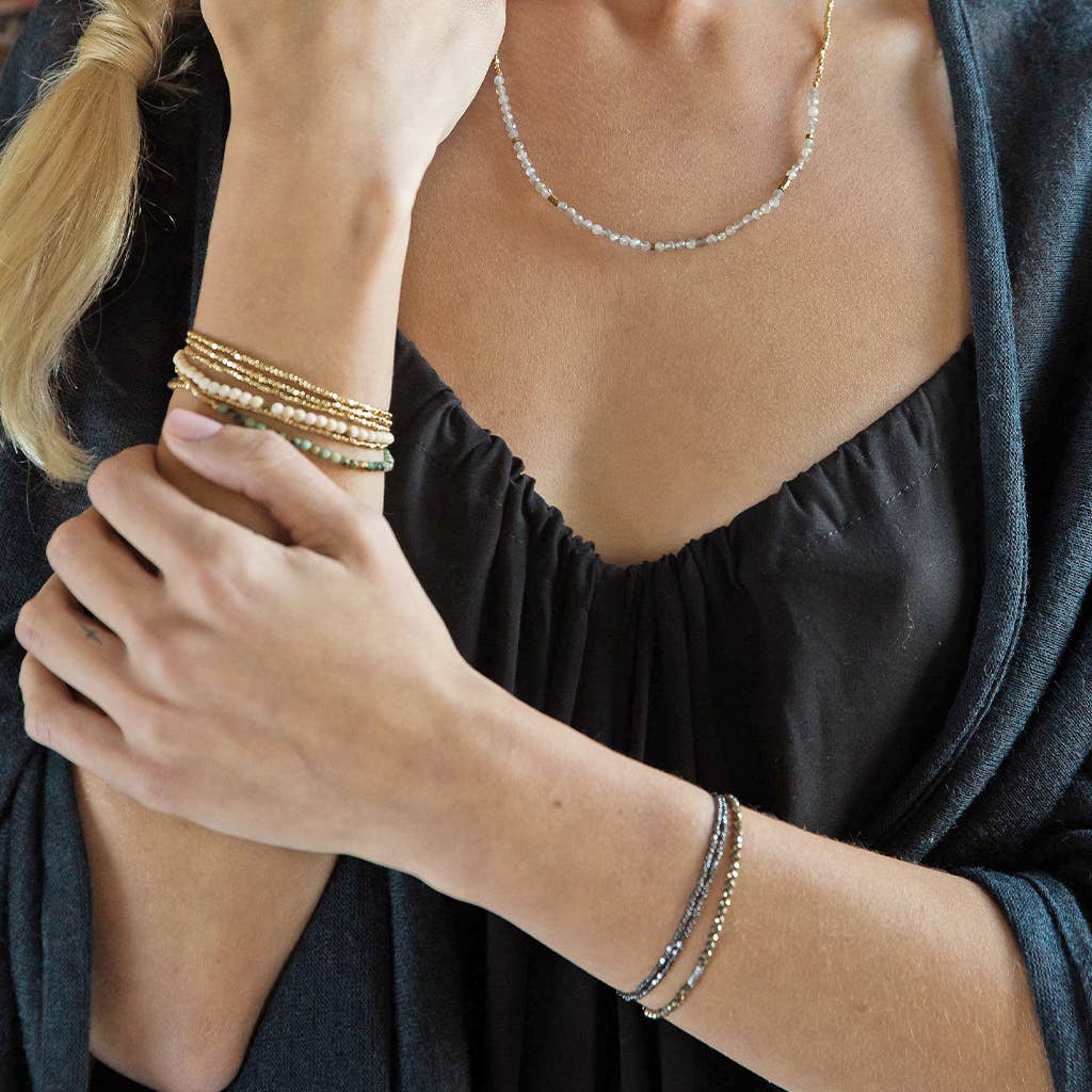 Delicate Stone: Pink Opal- Stone of Renewal (Bracelet or Necklace)