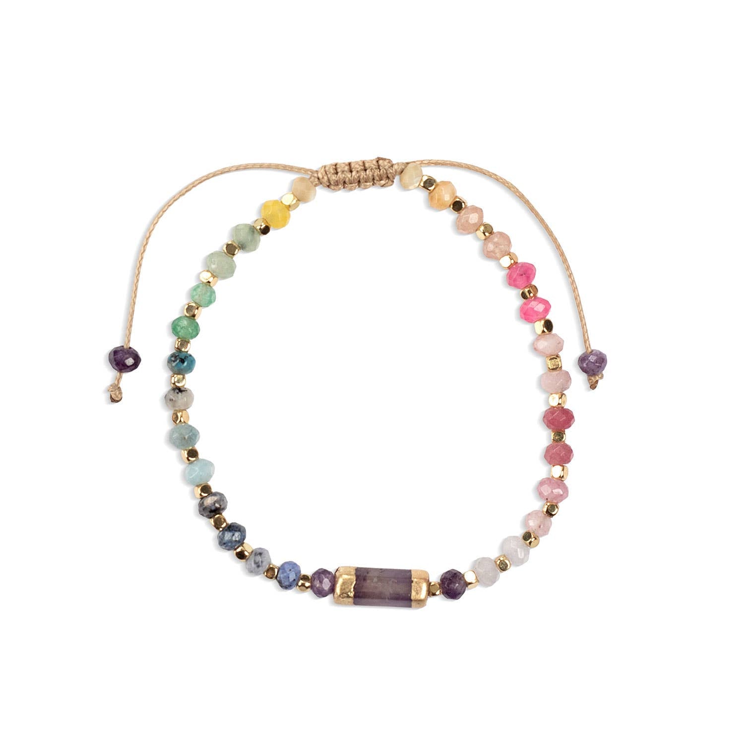 Chakra Glow Bracelet: Tranquility/Crown/Gold