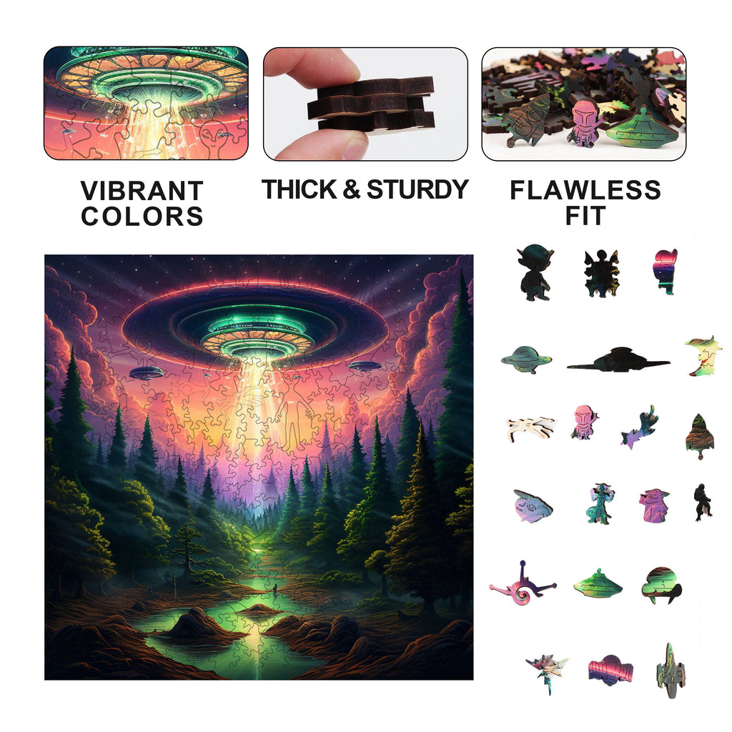 Earthly Encounter Wooden Jigsaw Puzzle 300PC