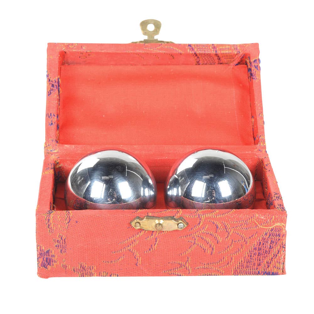 Silver Tibetan Meditation Balls