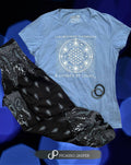 Blue T-Shirt: I Am Grounded in Strength Scoop Neck Tee