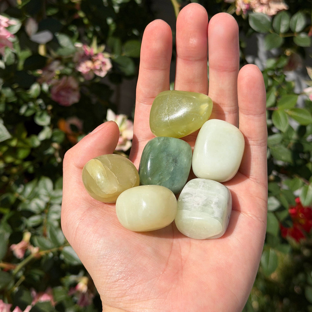 Green Jade Tumbled Crystals