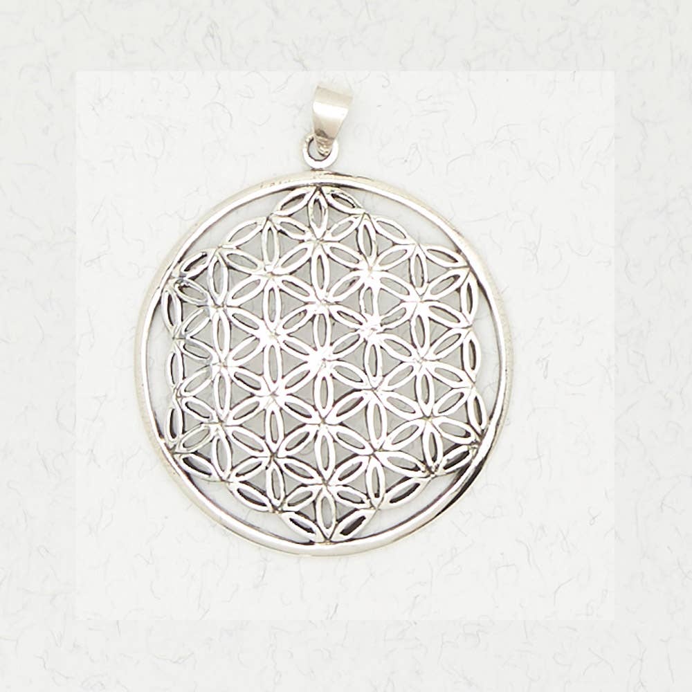 Sterling Silver Pendant - Flower of Life