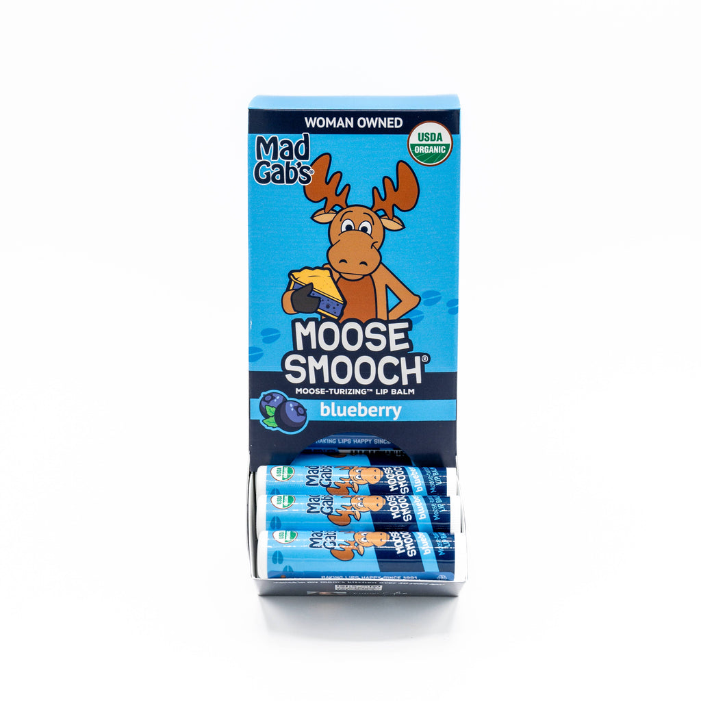 Organic Moose Smooch Blueberry Lip Balm POP