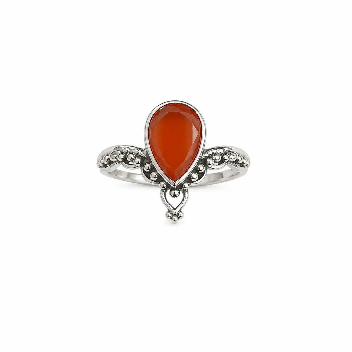 Creativity On Fire Carnelian Sterling Silver Ring