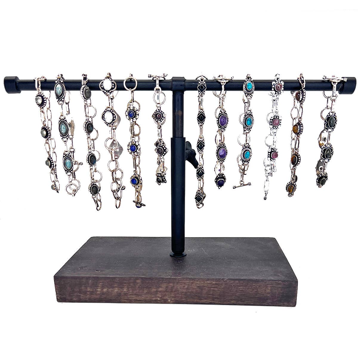 Tanvi: Precious Stone Link Bracelets