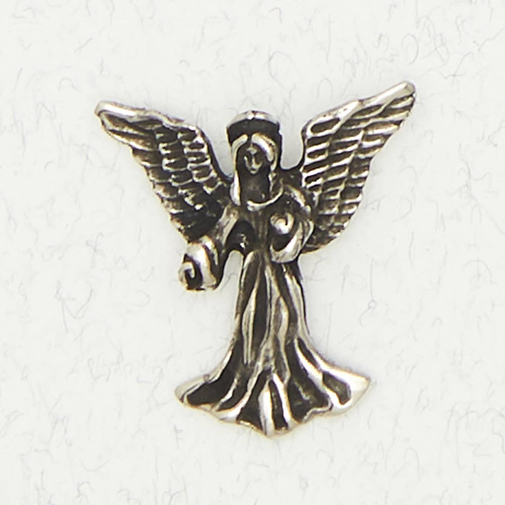Angel Pewter Pendant Necklace - Angel Of Peace