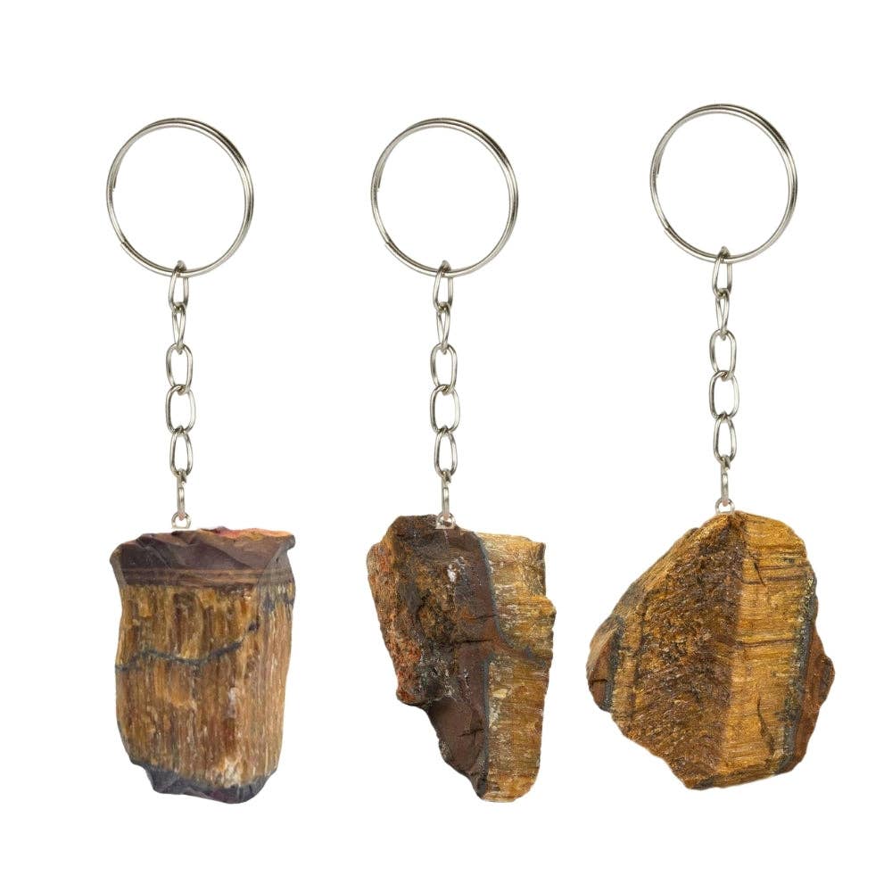Keychain - Raw Tiger's Eye
