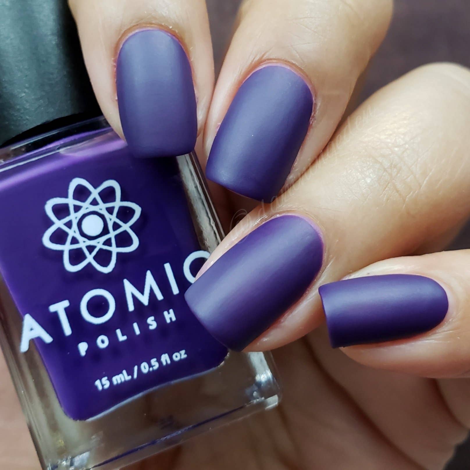 Iodine (I) Matte Purple Nail Polish