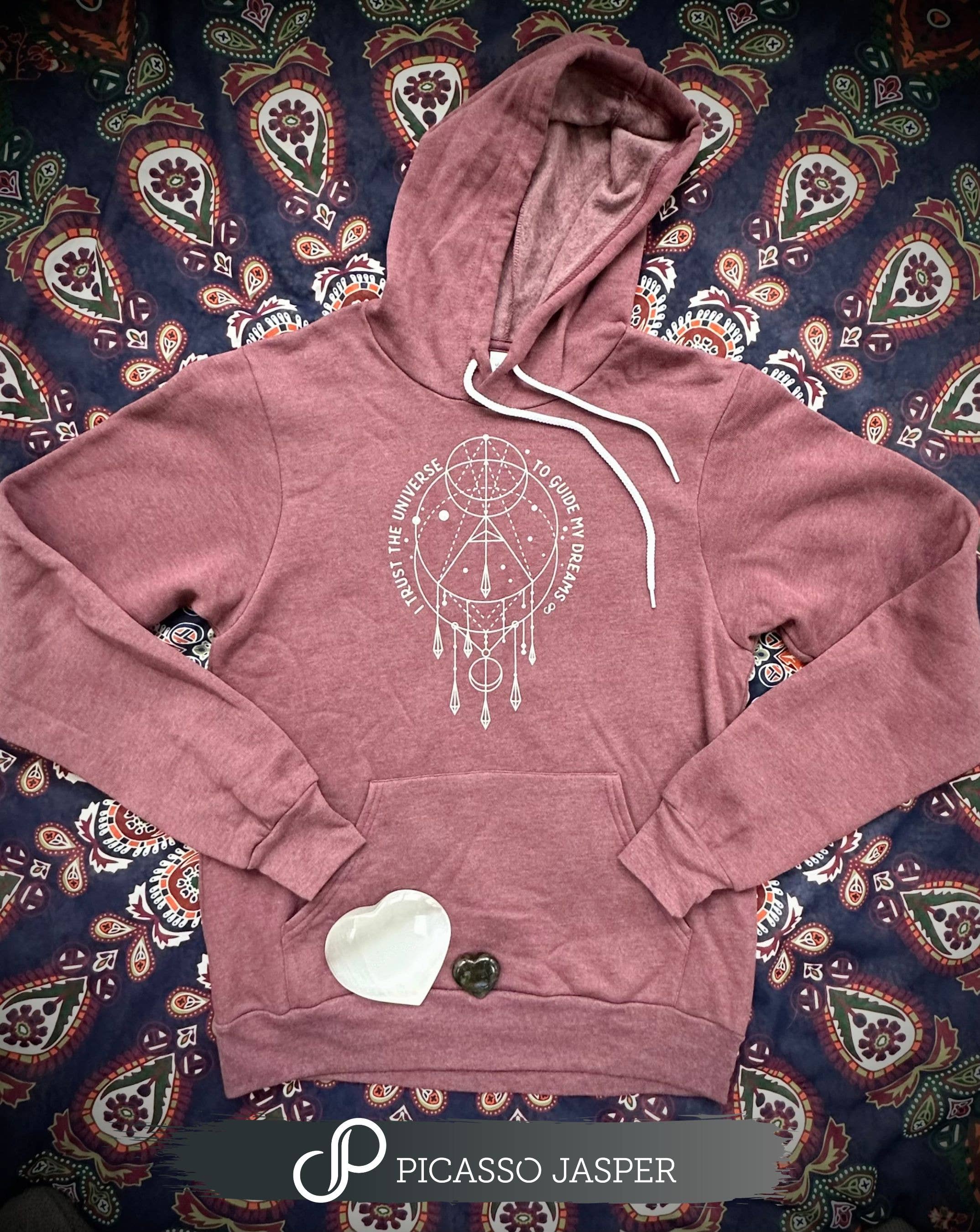 Rose Pink Hoodie: I Trust the Universe to Guide My Dreams